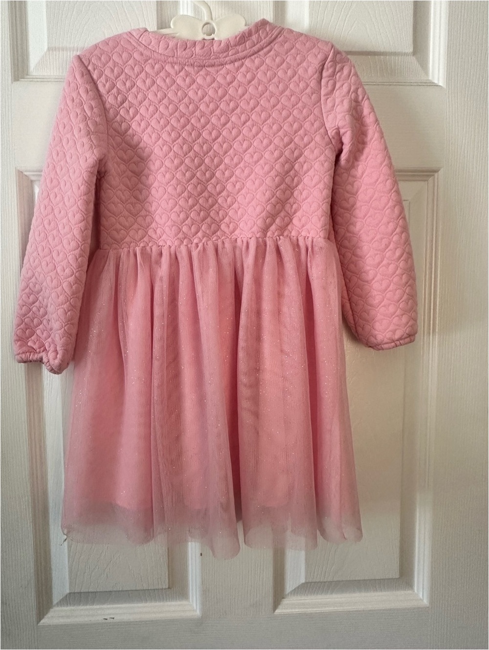 Cat & Jack Pink Quilted Bodice Tulle Dress - Picture 6 of 7